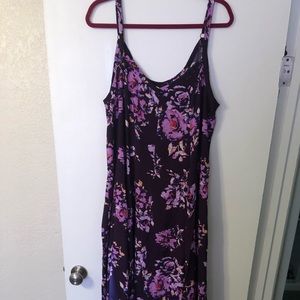 Purple Floor Length Dress